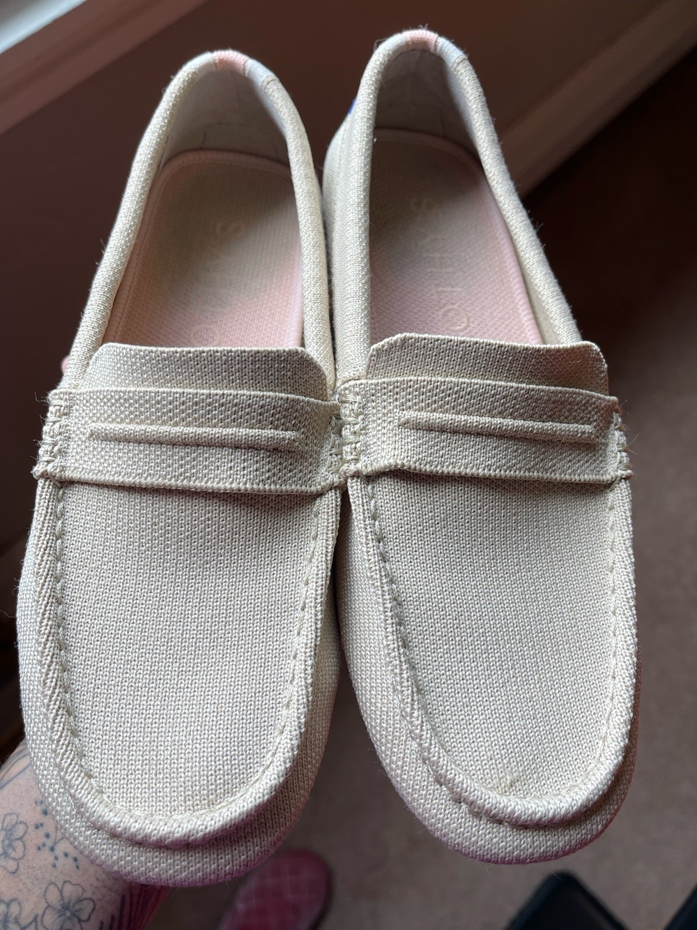 Rothy’s Sesame Tan Driver Size 7